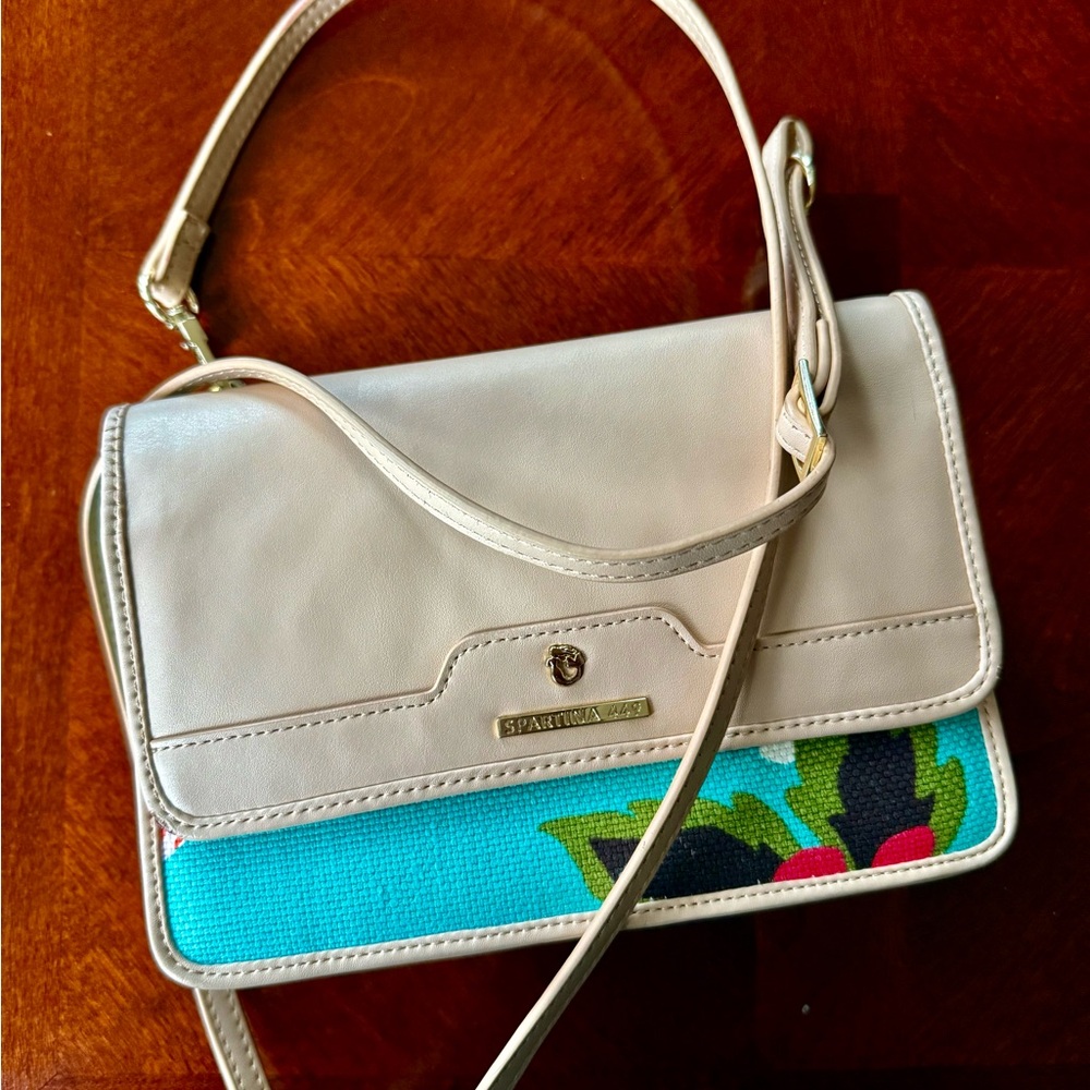 Spartina 449 Cream and Blue Women's Bag